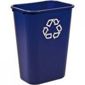 View: 2957-73 Deskside Recycling Bin, Large with "We Recycle" Imprint 12 Pack